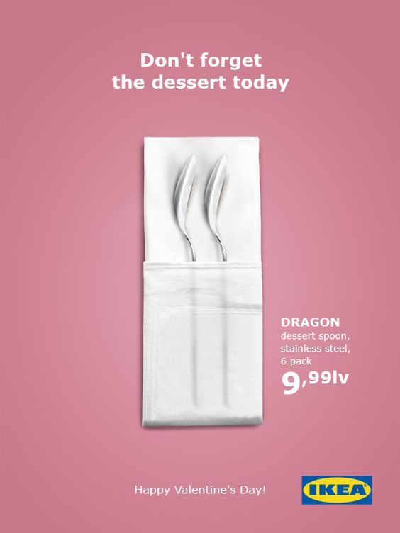 Don't Forget the desserts today Happy Valentine's Day Ikea